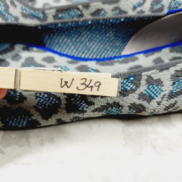 New Rothy's The Flat Grey Spotted Animal Print Knit Ballet Flats W349